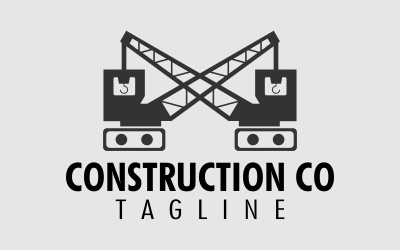 Szablon projektu logo symbolu budowlanego