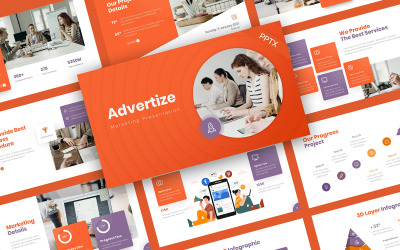 Advertize Marketing PowerPoint Template