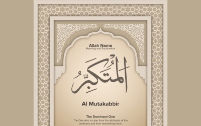 Al Mutakabbirs betydelse och förklaring