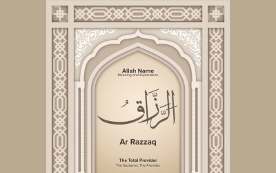 Ar Razzaq jelentése és magyarázata
