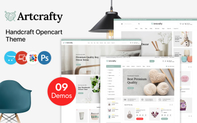 Artcrafty - Художественная галерея и тема для домашнего декора OpenCart