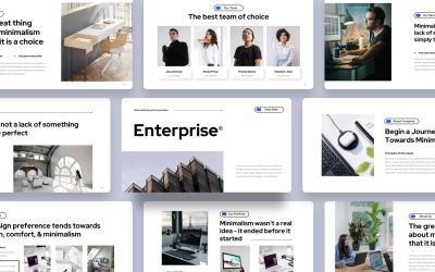 Предприятие - Современный бизнес Шаблоны презентаций PowerPoint
