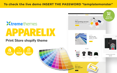 Téma Apparelix Shopify Print Store