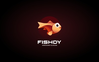 Vector Fish Gradient Logo