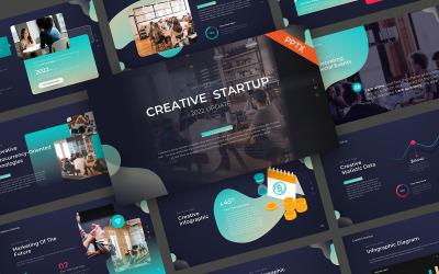 Creativia Startup Plantilla de PowerPoint