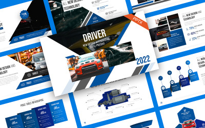 Шаблон Driver Automotive PowerPoint