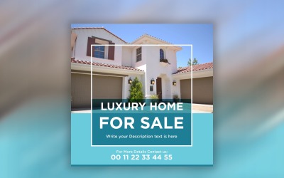Banner de mídia social imobiliária