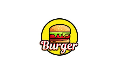 Burger Logo Design Vector Illustration