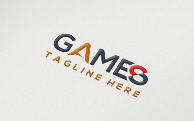 Логотип ігор | Шаблон текстового логотипу ігор.
