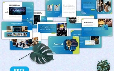Zentral - Kryptowährung Powerpoint