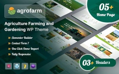 Agrofarm – WordPress-Theme für Landwirtschaft, Gartenarbeit und Bio.