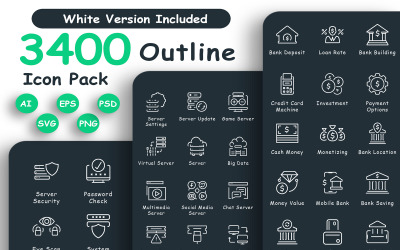 3400 Professional Icon Pack Icon Pack