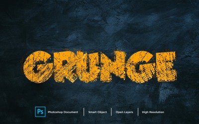 Grunge texteffekt lager stil designmall