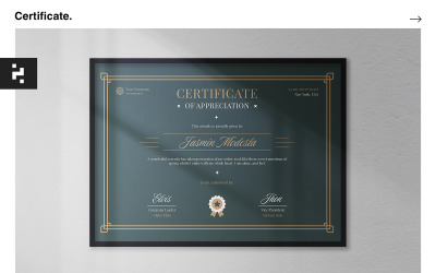 Plantilla de certificado de premios empresariales