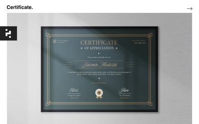 Szablon certyfikatu nagród biznesowych