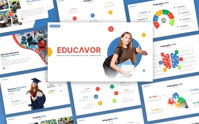 Educavor - Utbildning Multipurpose PowerPoint-mall