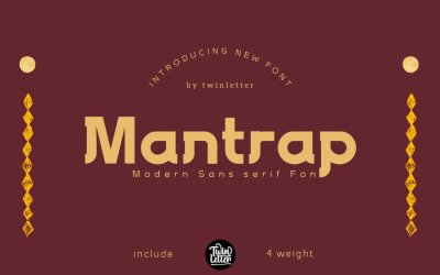 Mantrap 一个基本的无衬线字体