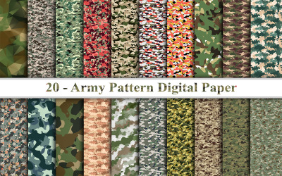 Armee-Muster Digitales Papier, Armee-Muster