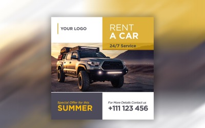 Auto huren Social Media Banner