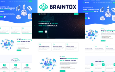 Braintox - Plantilla HTML5 de aprendizaje automático y ciencia de datos