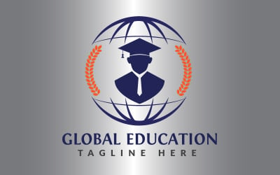 Création de logo d&amp;#39;éducation mondiale