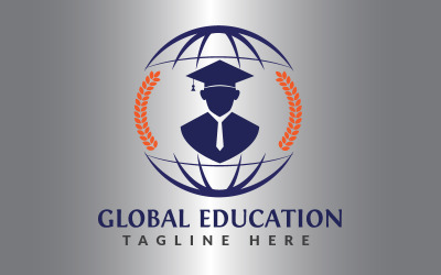 Design de logotipo de educação global