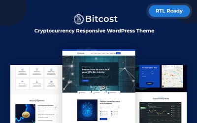 Bitcost - Cryptocurrency &amp;amp;  Bitcoin Responsive WordPress Theme