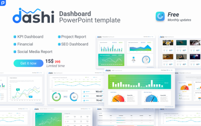 Dashi dashboard modello PowerPoint