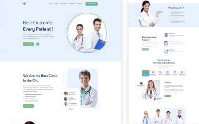 Docex - Modello HTML di una pagina dei servizi della clinica