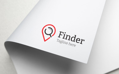 Finder Logo Design šablony Vektor
