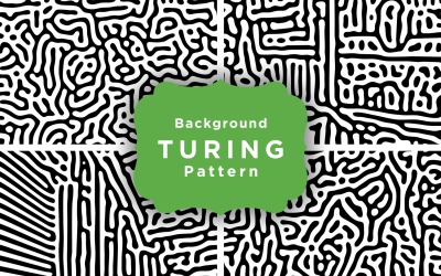 100 Fondo de patrón de Turing Vol. 10