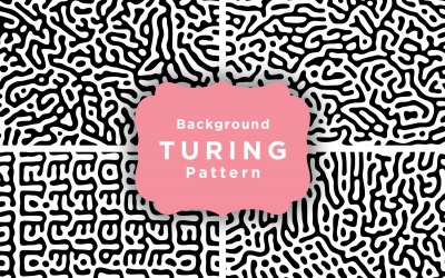 100 Fondo de patrón de Turing Vol 4