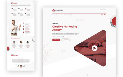 Marko Marketing Agency One Page UI-elementen