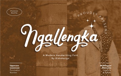 Ngallengka - Písmo a ručně psané