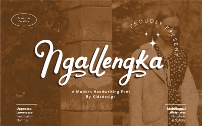 Ngallengka - Schriftskript &amp;amp; handschriftlich