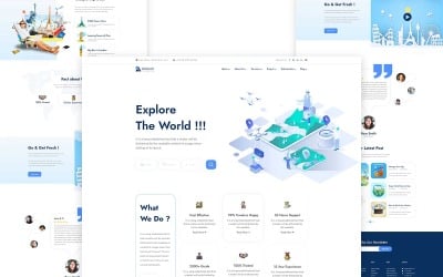 Traex – Reisebüro One Page HTML5 Template