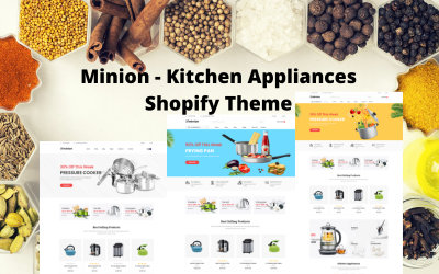 Minion - Motyw Shopify na urządzenia kuchenne