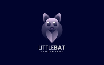Stil des kleinen Fledermaus-Logos mit Farbverlauf