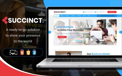 Succinct - Corporate Bootstrap HTML-webbplatsmall