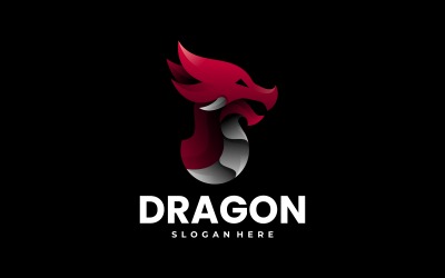 Vector Dragon Gradient Logo-stijl
