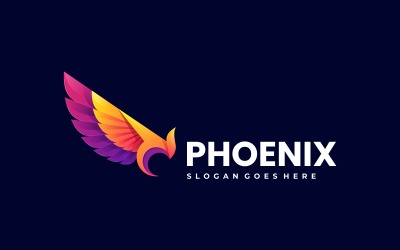 Vector Phoenix färgglada logotyp