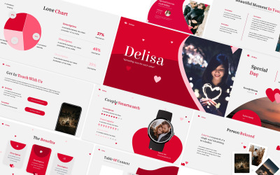 Delisa Valentine Powerpoint-Vorlage