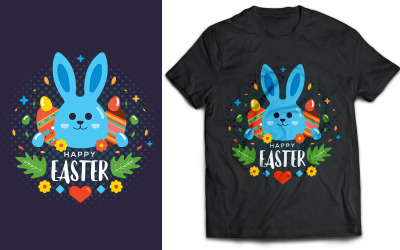 Design de camiseta feliz caça aos ovos de páscoa