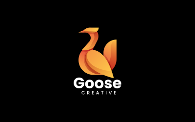 Logo-Design mit Gans-Farbverlauf