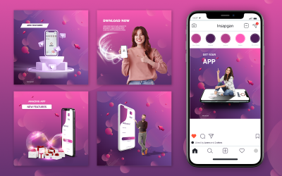 社交媒体模板-App-Tech