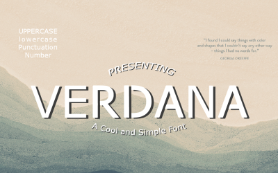 Verdana-aangepast lettertype (open type)