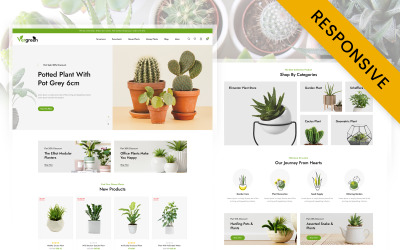 Vergreen - Responsywny motyw sklepu z roślinami doniczkowymi Prestashop