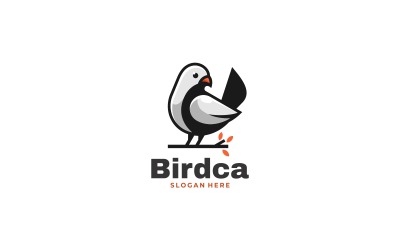 Vektör Kuş Basit Maskot Logosu