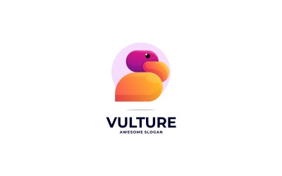 Vulture Gradient Barevné Logo