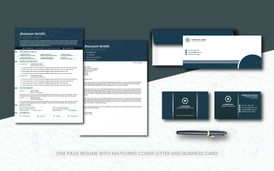 Modello di curriculum per designer grafico Jhonson Smith